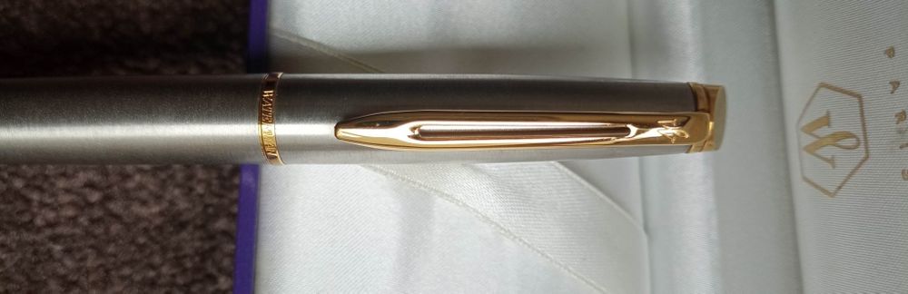 Waterman Rollerball Hemisphere aço Inox nova