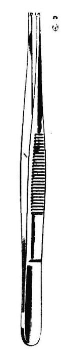Pinceta chirurgiczna typ Pott-Smith - 18 cm (ząbki 1:2) (prosta)