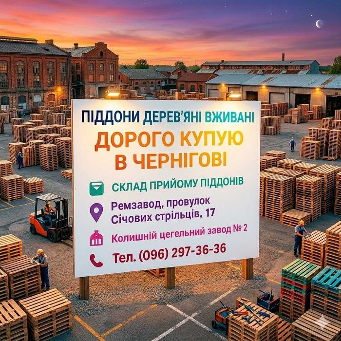 Піддони поддон б/у закупаем. Чернігів. Ремзавод