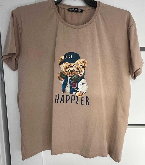 T-shirt turecki Nova Aura z misiem - GRATIS wysyłka