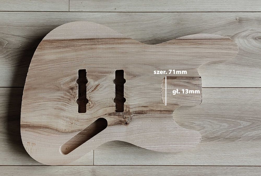 Korpus w stylu jazz bass 5 strun jesion