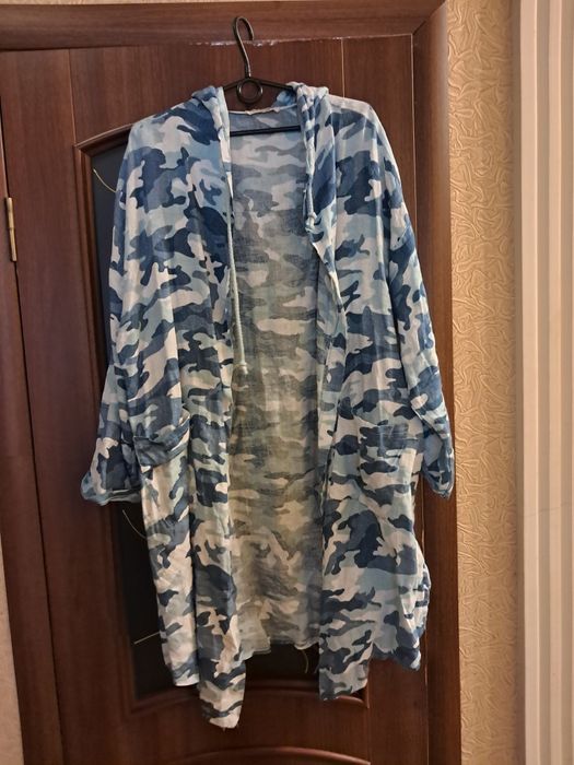 Платье туника большой размер лен