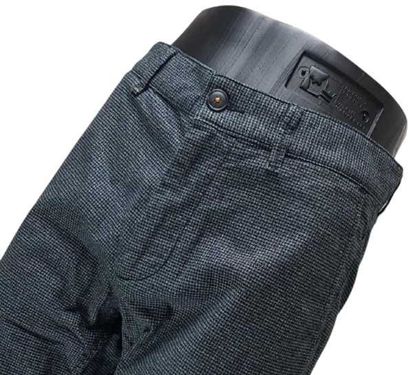 Spodnie Hugo Boss męskie Chino Slim szaro-czarne nowe oryg. W31/L34
