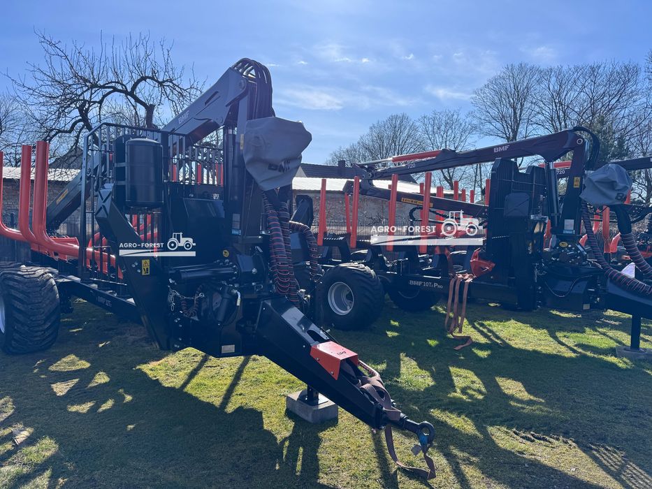 Przyczepa Lesna BMF 10T2Pro720 6par, 500x17 | 7.2m Hamulce Extra Wypos