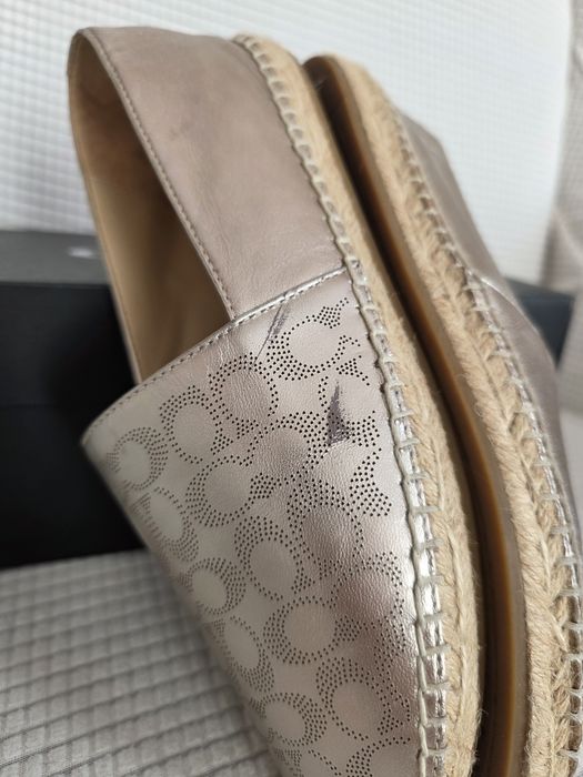 Espardryle złote Coach 38