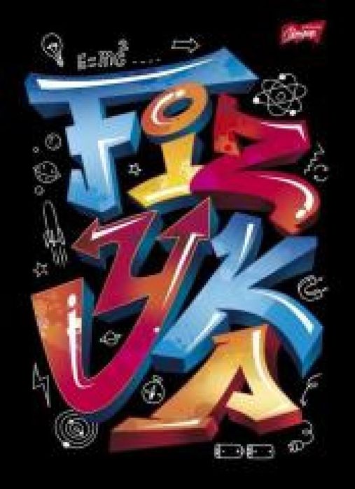 Zeszyt A5/60K kratka Fizyka ze ściągą (10szt) UNIPAP folia,