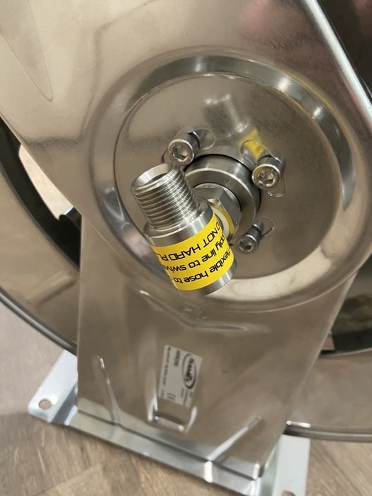 Барабан нержавейка для намотки шланга, намотчик, катушка. Ramex Италия