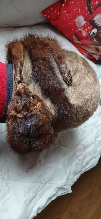 Naturalnw futro Norka Vintage