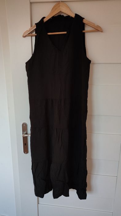 Nowa czarna sukienka z viscozy xl
