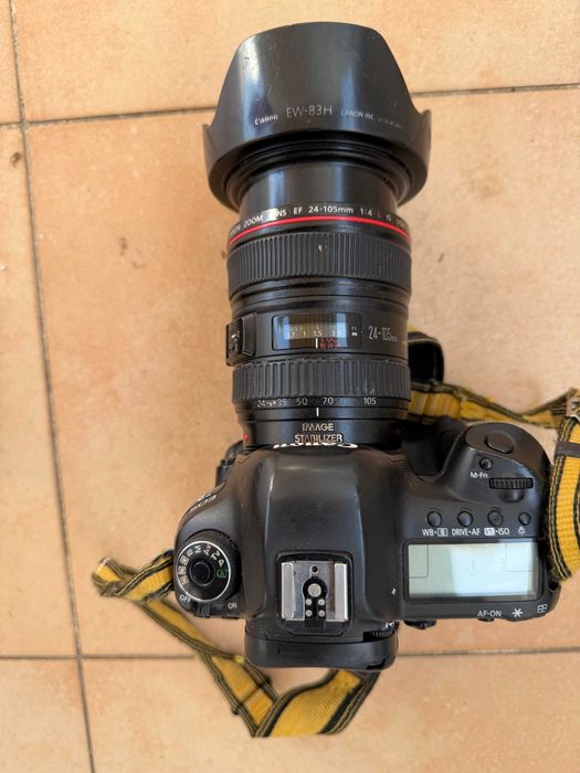 Canon D5 Mark IV + Objetiva Canon EF 24-105 f4 + Punho BG E20 + Memoria Sandisk Compact Flash Extreme Pro