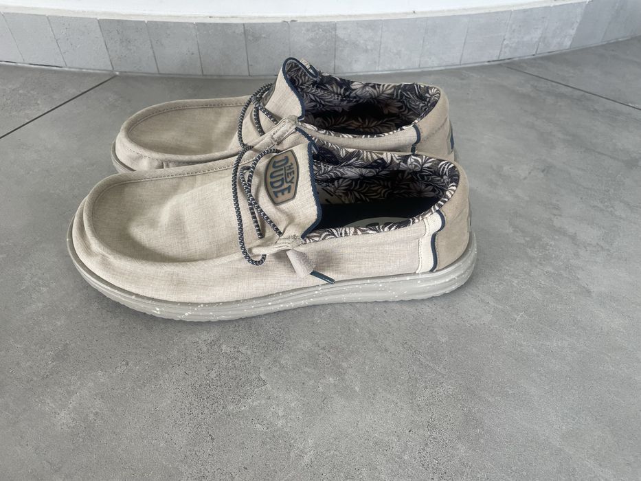 Nowe lekkie buty mokasyny Hey DUDE roz. 44 palmy