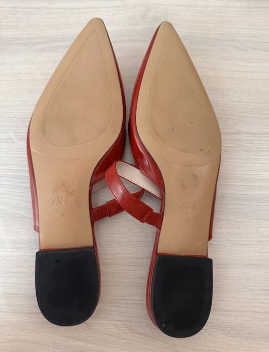 Мюлі балетки zara 38