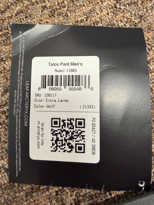 Spodnie taktyczne Arcteryx LEAF Talos Pant Wolf