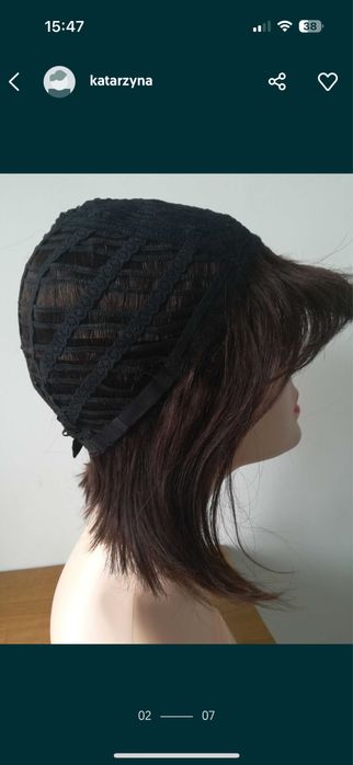 Peruka naturalna bob