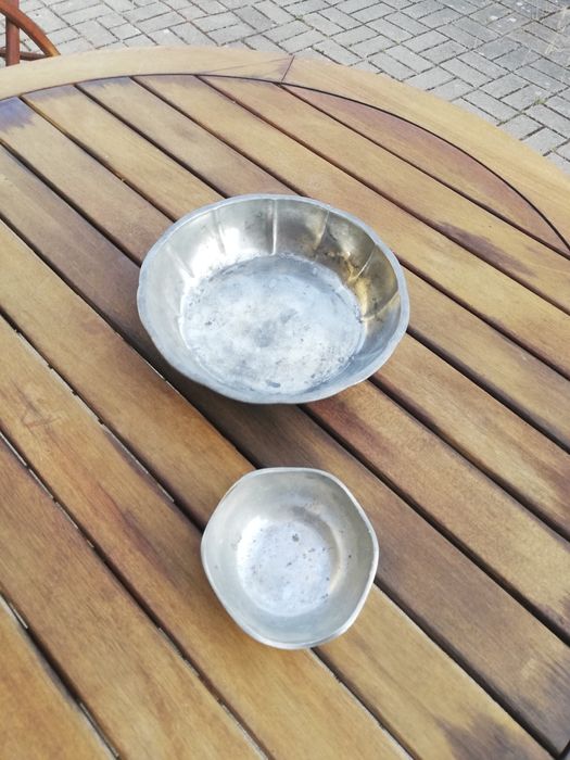 Two Solid Tin Goblets443976474774753284