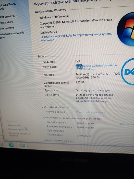 Laptop emachines E720
