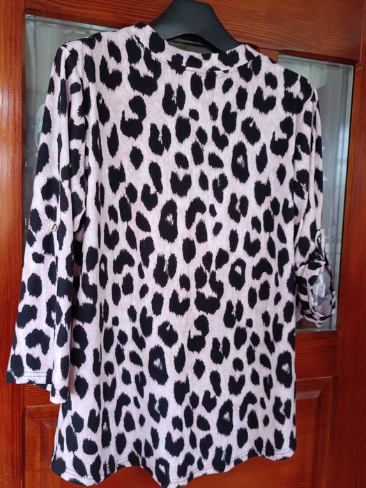 Bluzka panterka rękaw 3/4