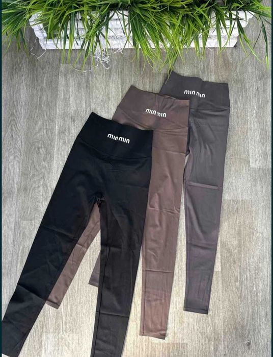 Трендові лосінки Miu miu, дайвінг, з ефектом утяжки, Туреччина, якість