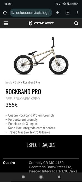 Bicicleta rockband pro  aro 20"