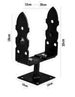 Podpora podstawa słupa przykręcana regulowana SOLIDNA kotwa  wspornik