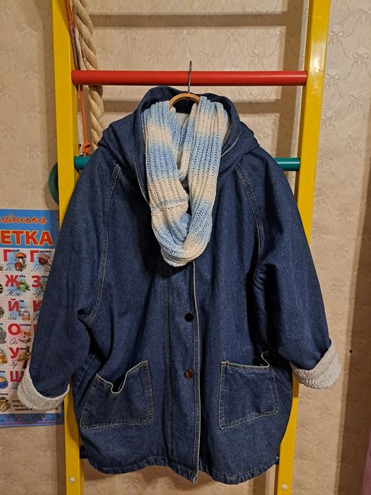 Джинсова куртка оверсайз