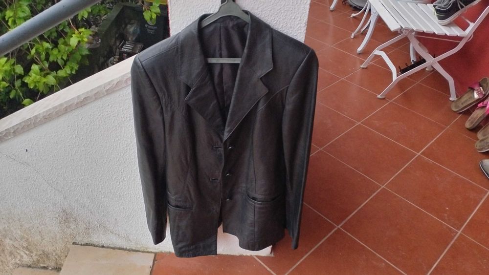 Casaco de pele genuína