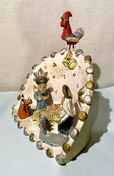 Mistério - Raro Presépio em Barro policromado - Figurado de Barcelos