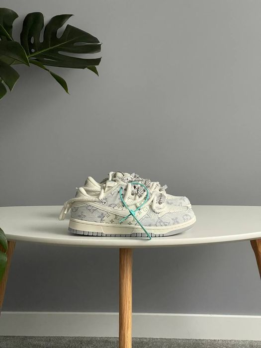 Кросівки Кроссовки Nike SB x Louis Vuitton White Grey повсякденні