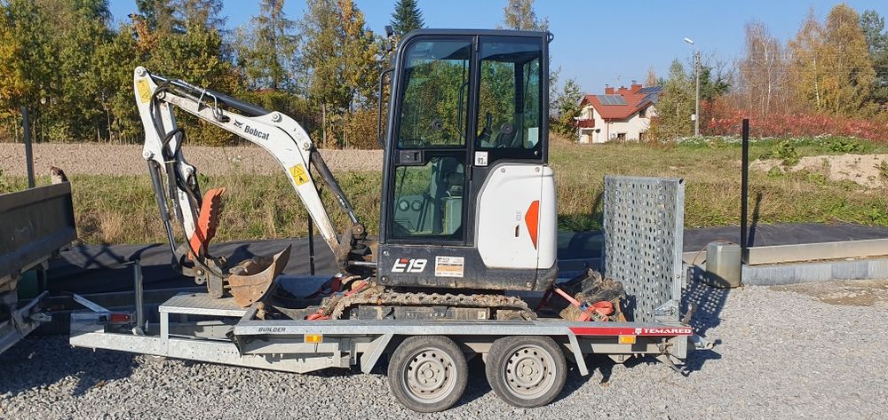 Wynajem minikoparki BOBCAT cały zestaw