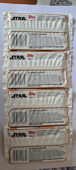 Saquetas Cartas Star Wars e Stacks Dragon Ball