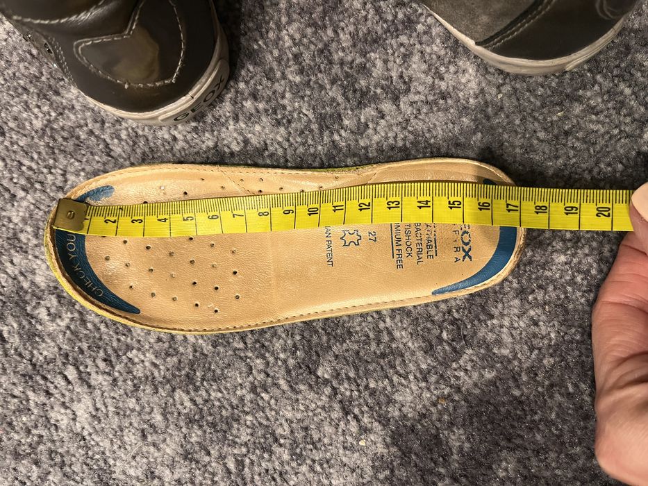 Geox buty półbut 27 szare z cekinkami