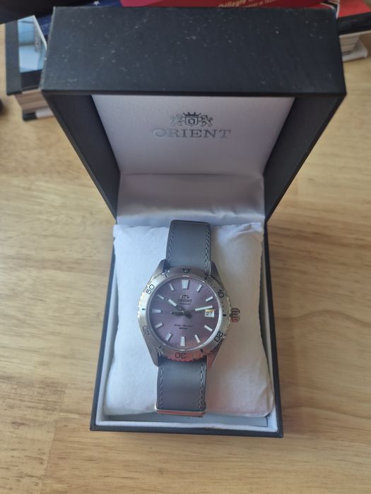Zegarek automatyczny orient 40 fioletowy