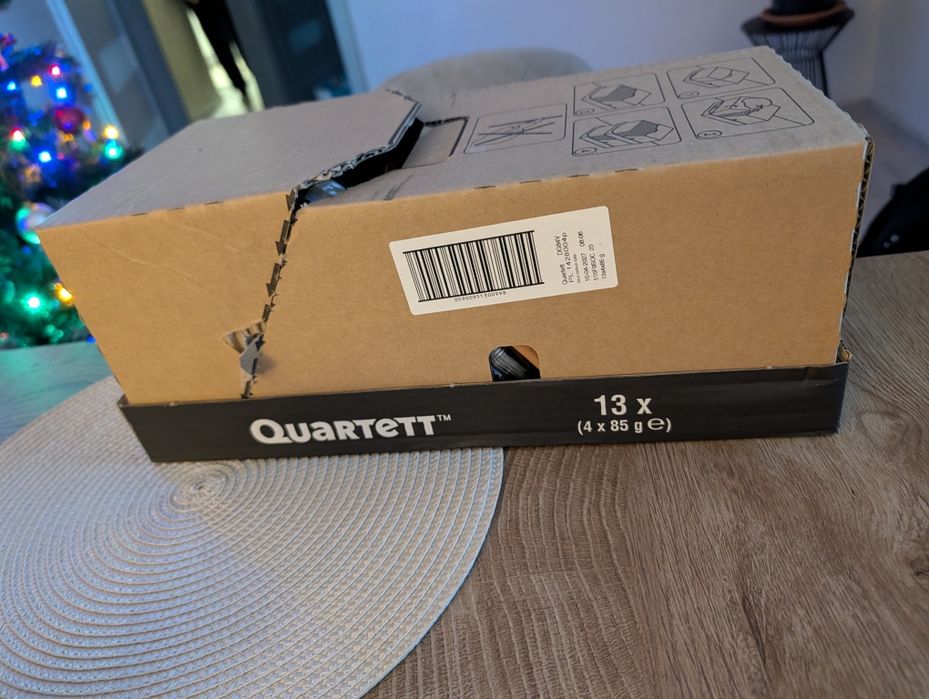 Karma mokra dla kotów z kurczakiem quartett 13 opakowań