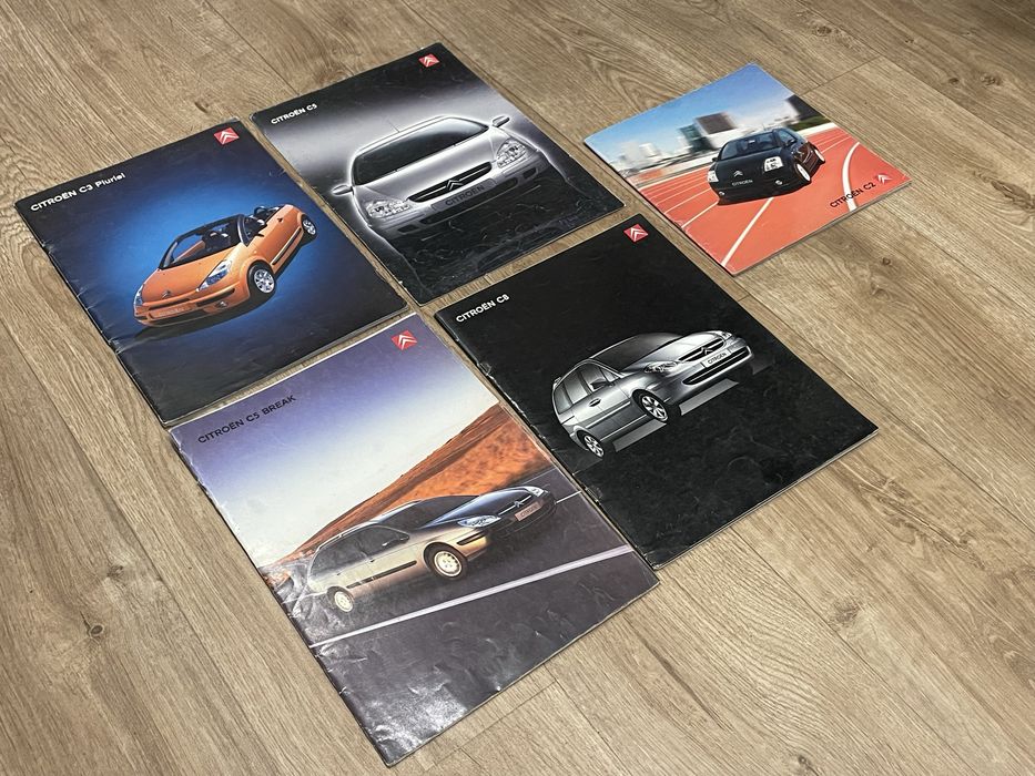 Prospekt prospekty Citroen C2 C3 Pluriel C5 C8