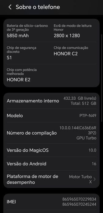 Honor Magic 7 Pro - Venda ou Troca