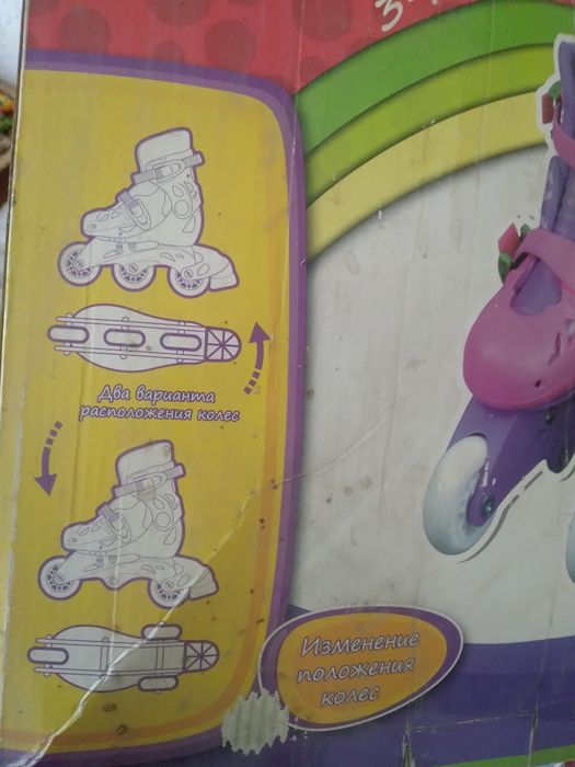 Роликові ковзани 25-28 для маленької принцеси