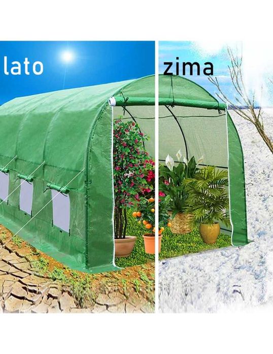 Tunel foliowy 6 m² 300 x 200 cm zielony