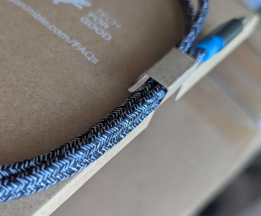 з США новий Преміум 60w фірмовий Nimble PowerKnit USB-C to USB-C