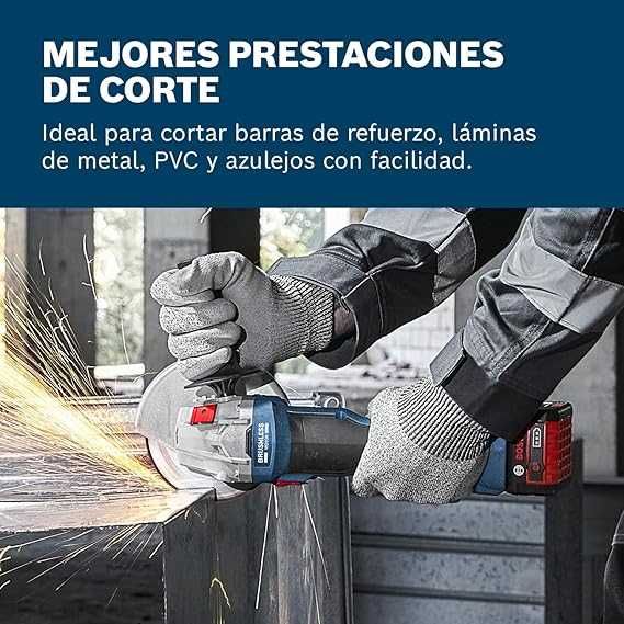 Rebarbadora Bosch Professional GWS 18V-8 (diâmetro do disco de 125 mm, sem bateria/carregador) NOVA/SELADA