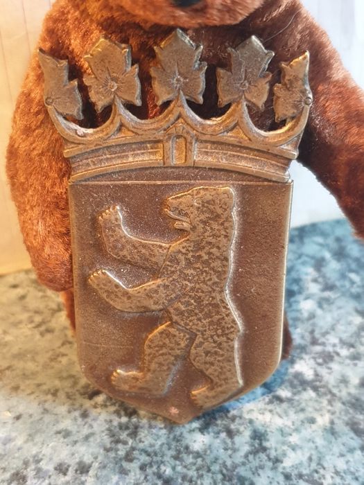 Pluszowy miś, misza suvenir Berlin PRL/GDR/DDR/Germany, 1970s