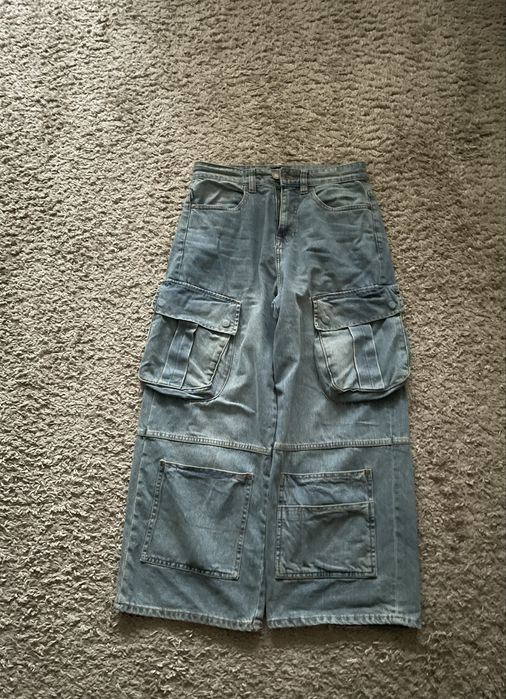 широкие джинсы с cropp