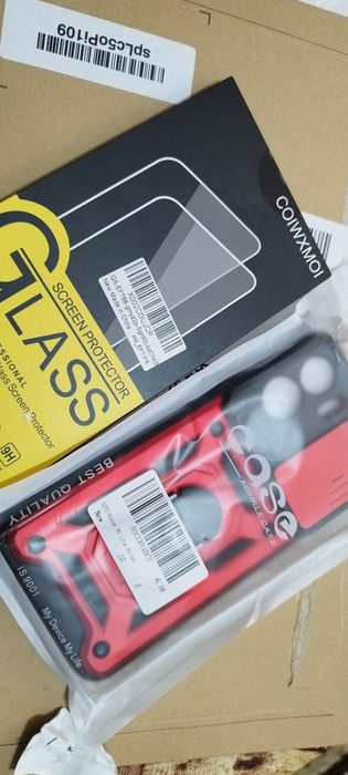 Capa e película de vidro, telemóvel Smart 90 lite