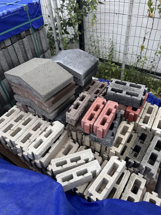 ДРУГИЙ СОРТ Блок модульний, Цегла Кая на паркан, дашки, поребрик