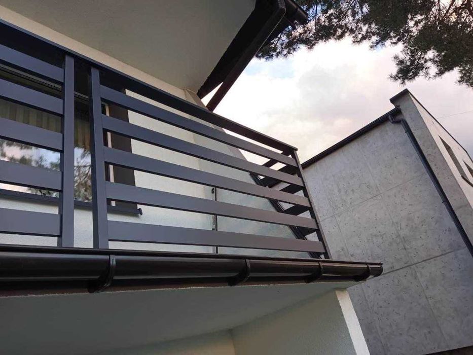 Balustrada balustrady balkonowe balkonowa barierka malowana proszkowo