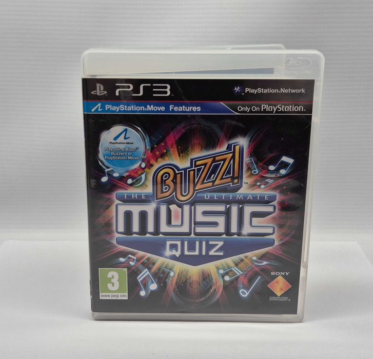 Zestaw brzeczków + Gra PS3, Buzz! The Ultimate Music Quiz, Komis Jasło Czackiego