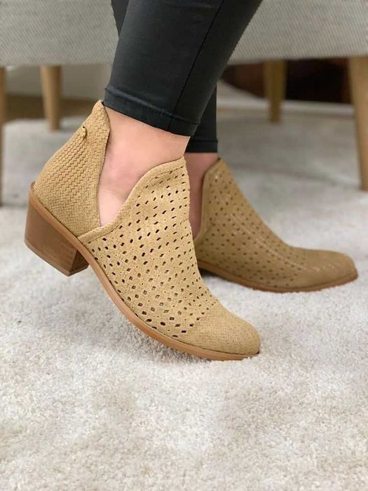 Botins camel em pele da Ruika