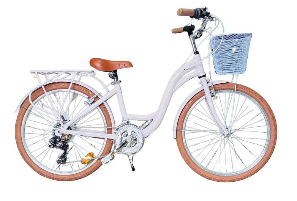 Rower dla dziewczynki Romet Panda 24 cale aluminiowy miejski KOMUNIA