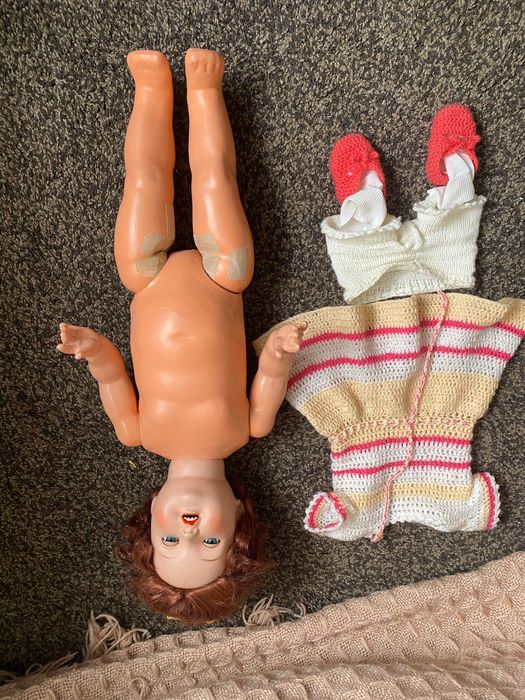 Винтажна Німецька лялька,кукла 50 роки папьє маше