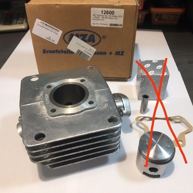 Simson cylinder s70 45mm