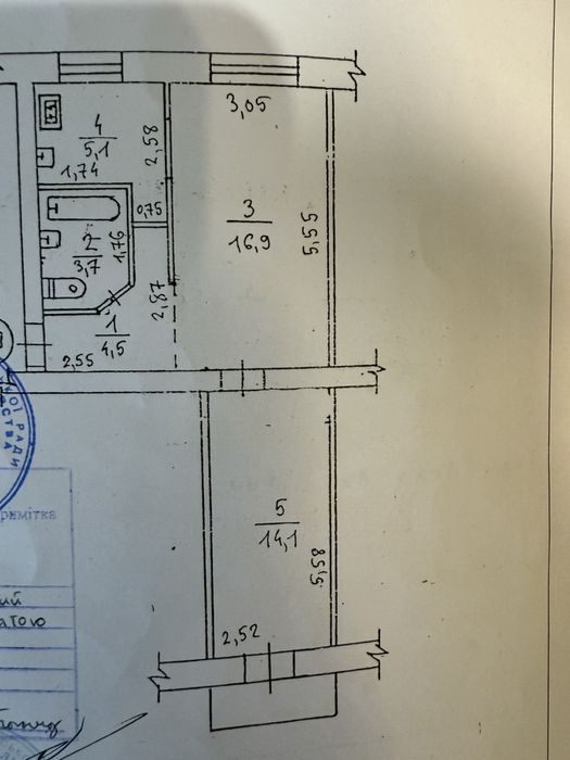 Продаж 2-кімнатної квартири. Торг